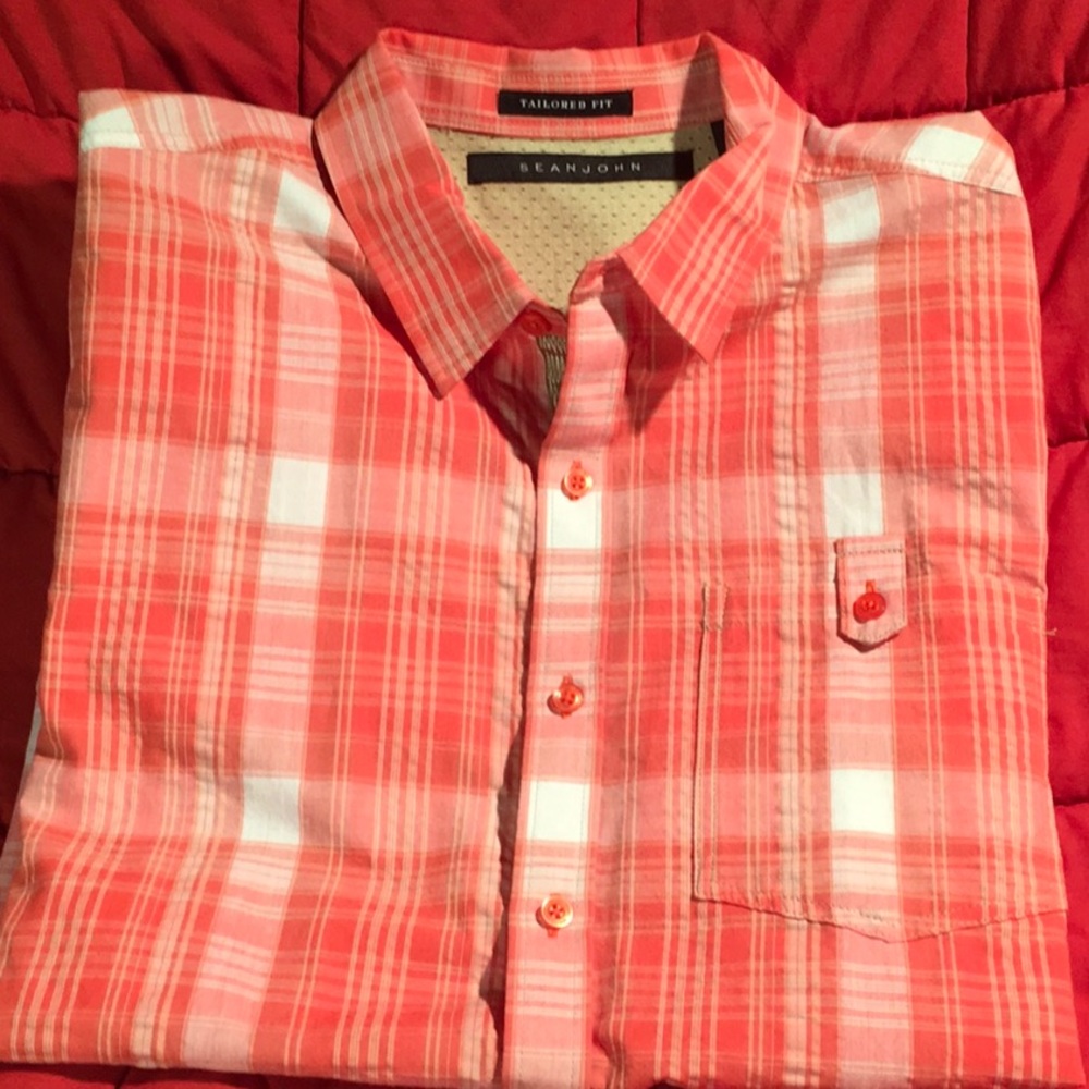 Sean John Tailer Fit Button Down Shirt